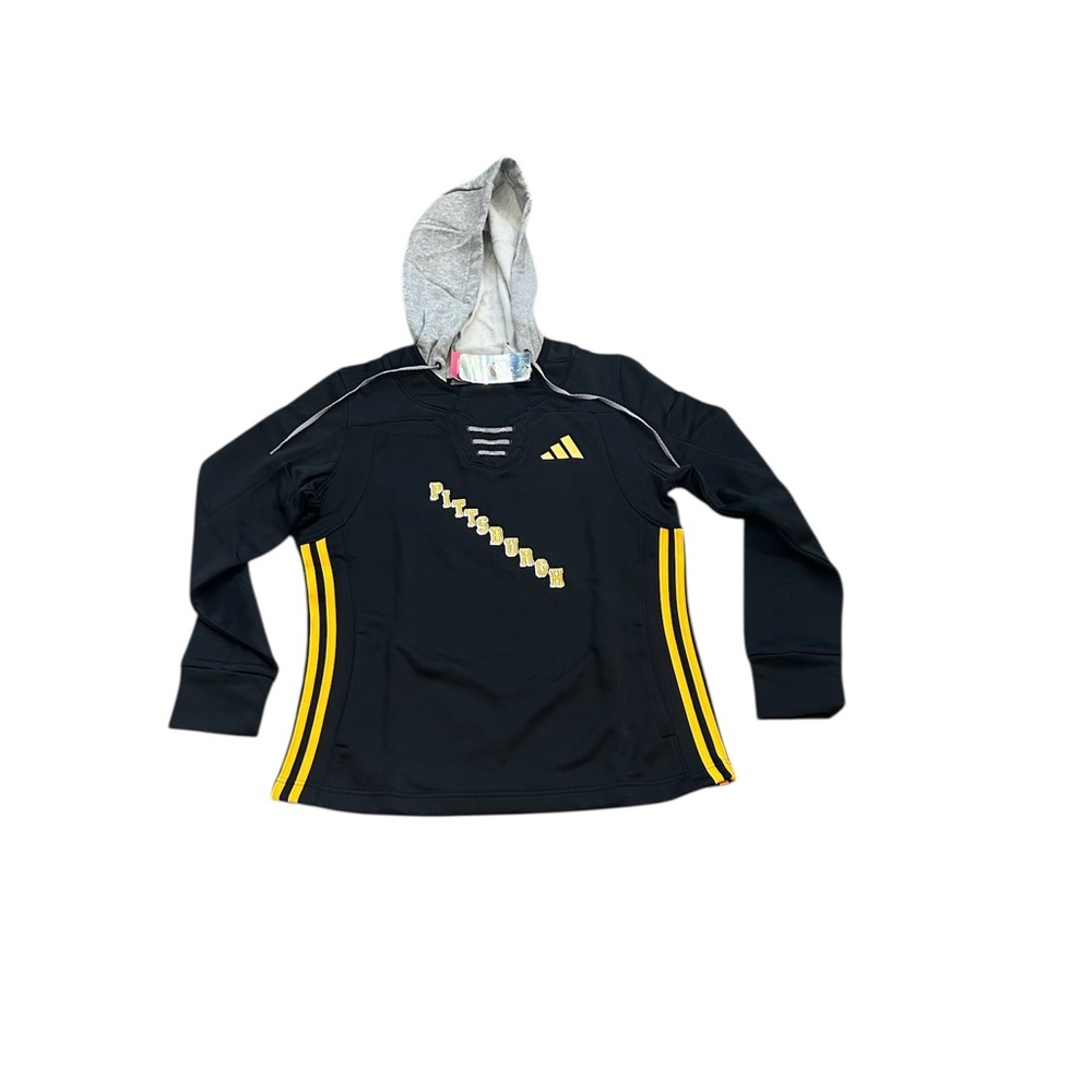 Pittsburgh Penguins Adidas Women’s Skate Lace‎ Pullover Hoodie Sweatshirt